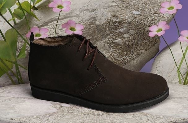 حذاء رجالي طبي MLR بني غامق موديل MLR-SHA05 مقاس 43 داعم ومريح