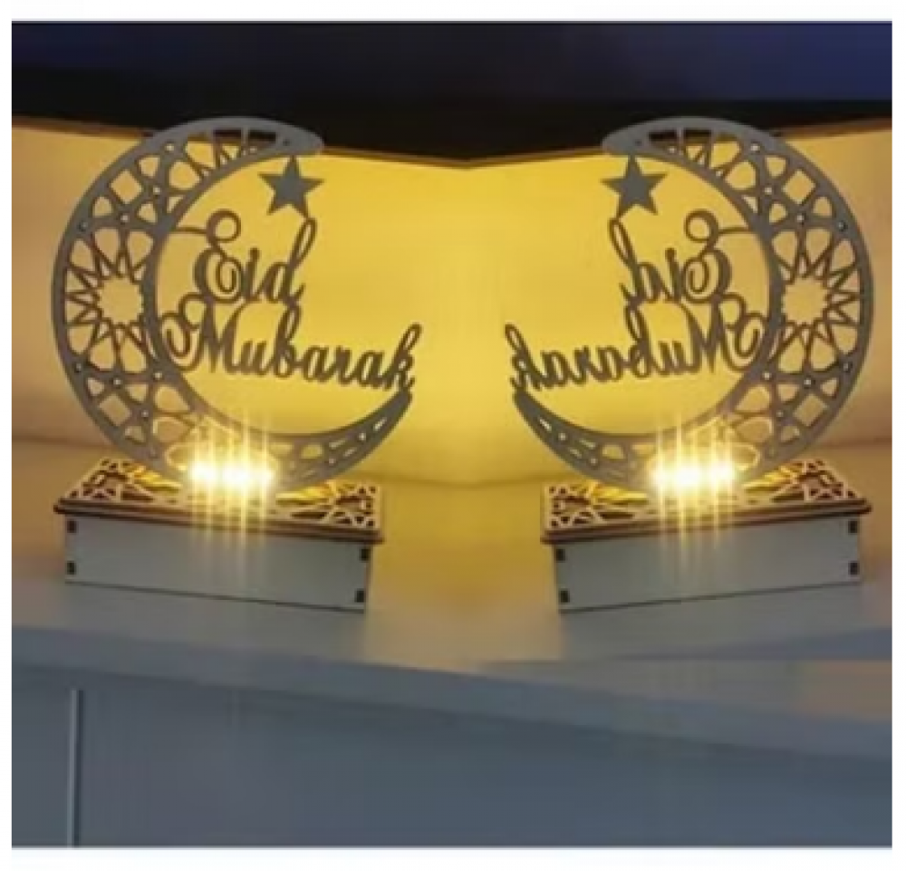 مصابيح LED للتزين بتصميم فريد في شهر رمضان