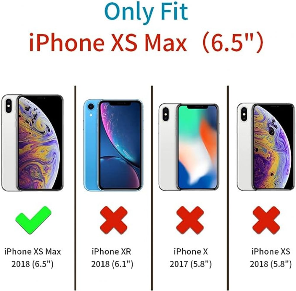 غطاء حماية لهاتف ايفون اكس اس ماكس، غطاء من جل السيليكون رفيع للغاية يغطي الهيكل بالكامل مضاد للخدش ومضاد للصدمات لهاتف ايفون اكس اس ماكس 6.5 اصدار 2018 - لون اسود
