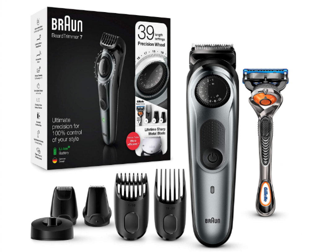 ماكينة تشذيب اللحية من Braun لاسلكية قابلة لإعادة الشحن - عبوة 1