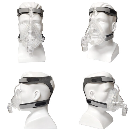 قناع CPAP كامل الوجه BMC متوافق BiPAP | قابل للتعديل وسادة سيليكون مريحة