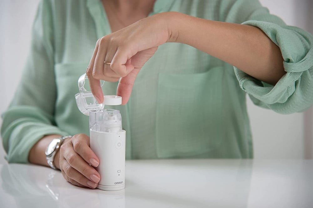 كرتون 10 جهاز استنشاق بخاخ اومرون MicroAIR U100 محمول شبكي صامت