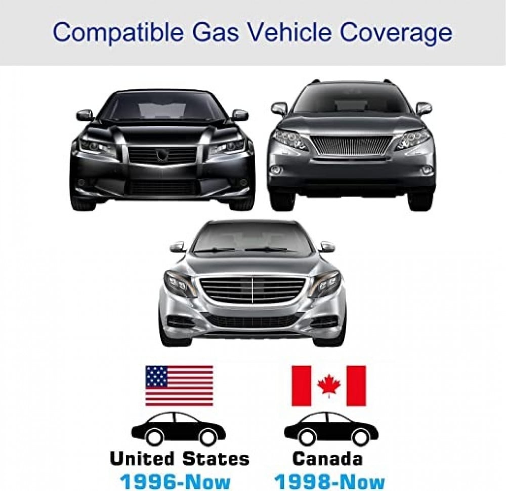 محول الماسح الضوئي Friencity اللاسلكي WiFi OBD II OBD2 ، قارئ رمز التشخيص التلقائي وأداة المسح الضوئي لأنظمة iOS و Android و Windows ، اقرأ وامسح ضوء فحص محرك السيارة لعام 1996 والمركبات الأحدث