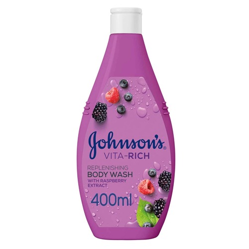 صابون سائل للجسم من Johnsons بترطيب بتوت بري 400 مل