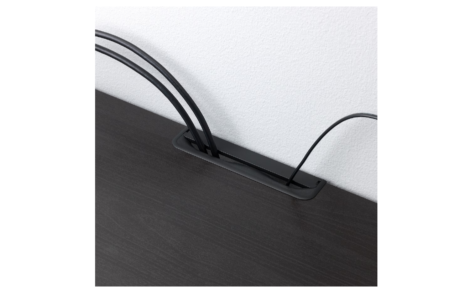 BESTÅ طاولة تلفزيون, أسود-بني, 180x40x38 سم