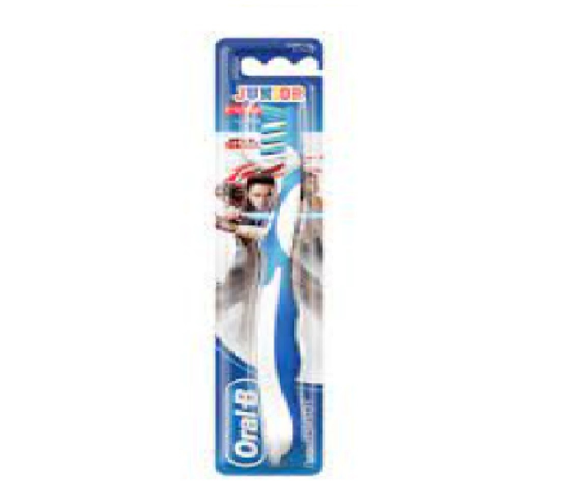 فرشاة أسنان للأطفال من Oral-B بشعيرات ناعمة قطعة واحدة