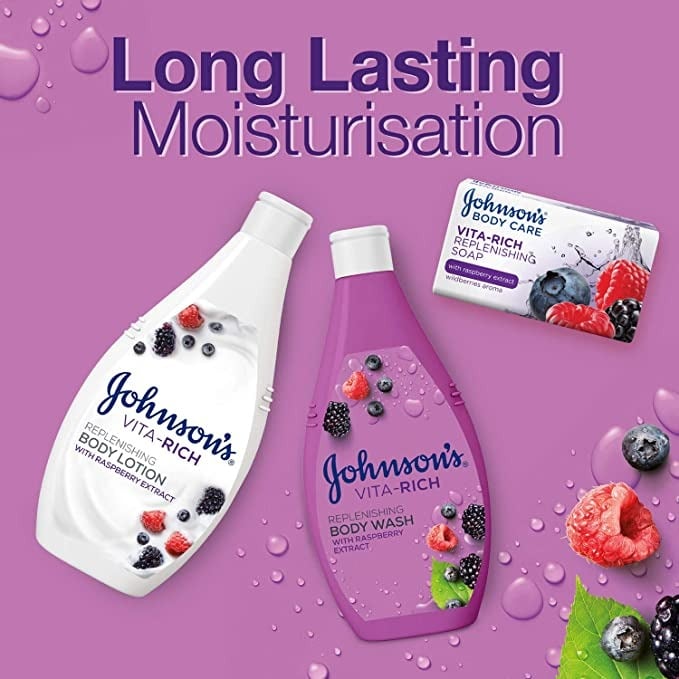 صابون سائل للجسم من Johnson's بترطيب بتوت بري 400 مل