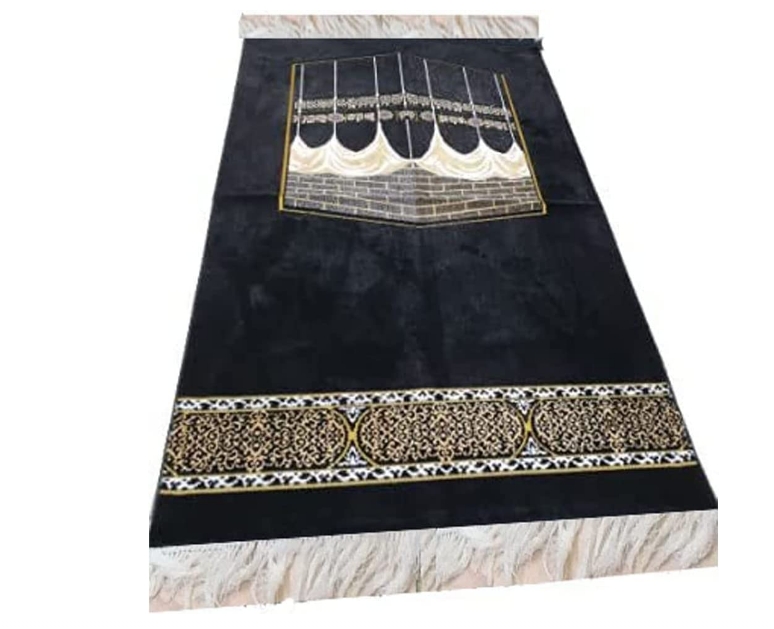 سجادة صلاة من كابا بتصميم الكعبة مطبوعة 70115 سم