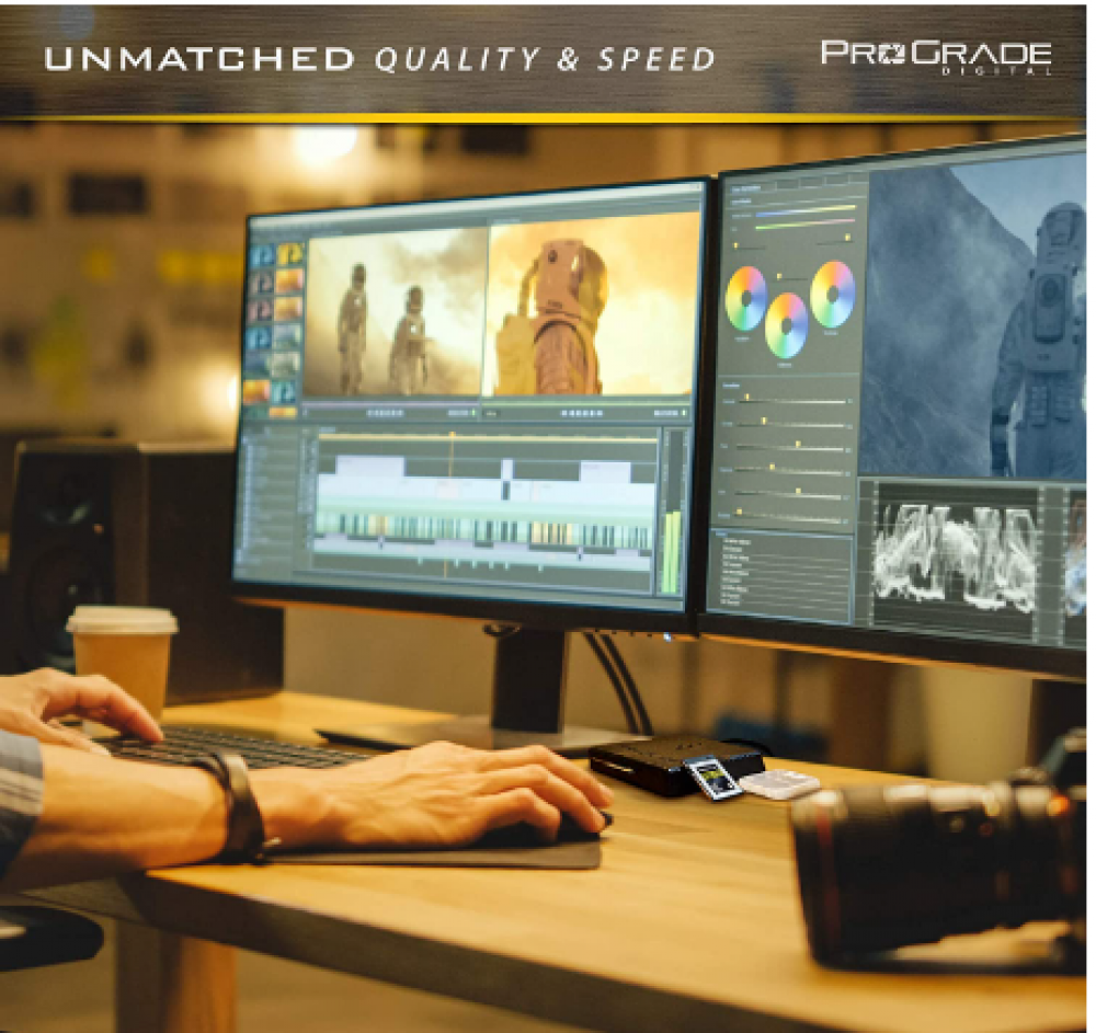 بطاقة ذاكرة برو جريد الرقمية 256GB سي اف اكسبرس النوع B ذهبي