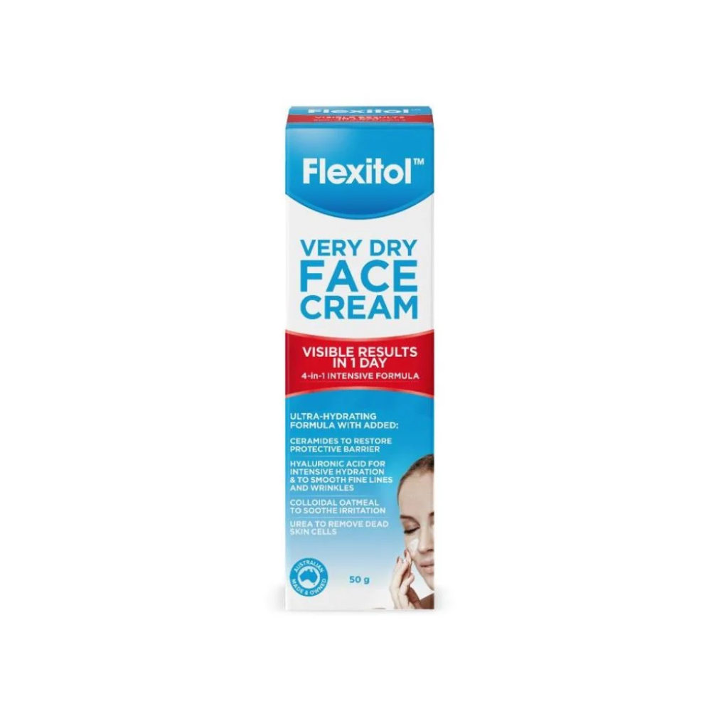 كريم للوجه من Flexitol مرطب ومغذي لحماية البشرة