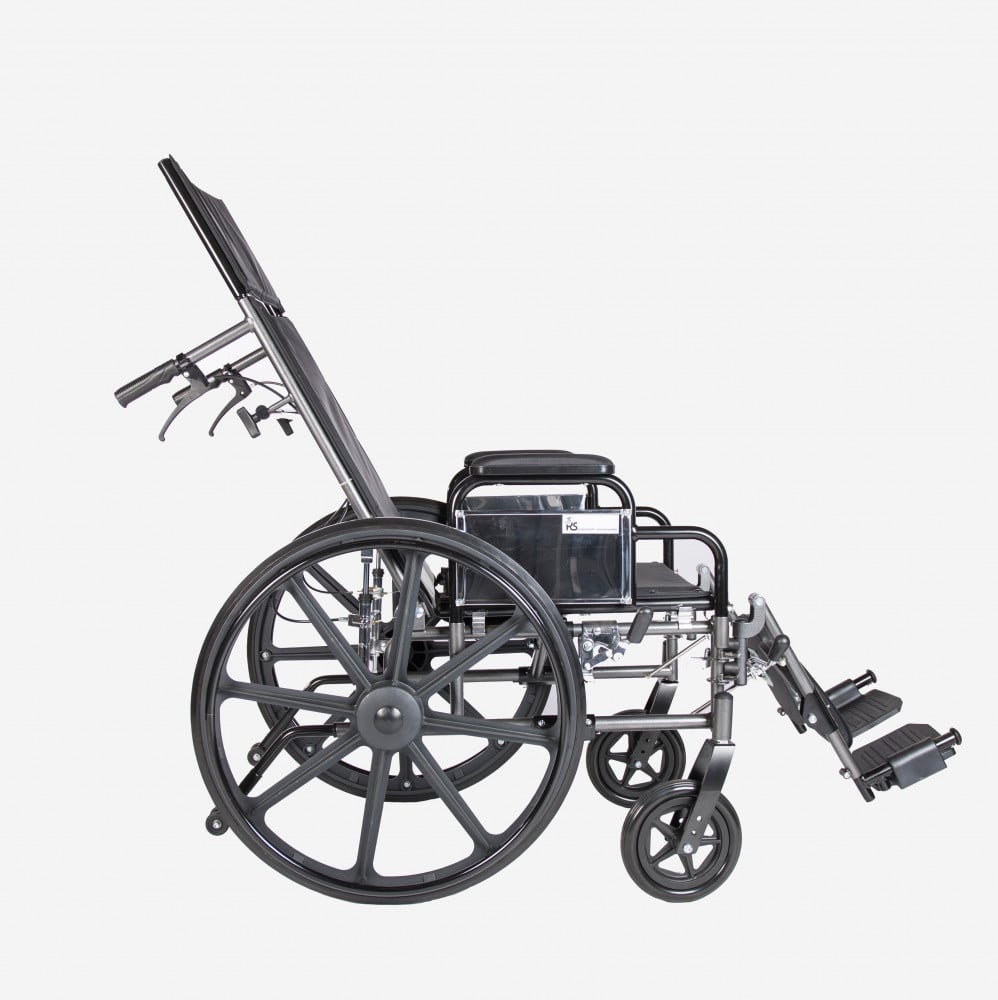 كرسي متحرك تايواني  ظهر طويل ورافع ارجل