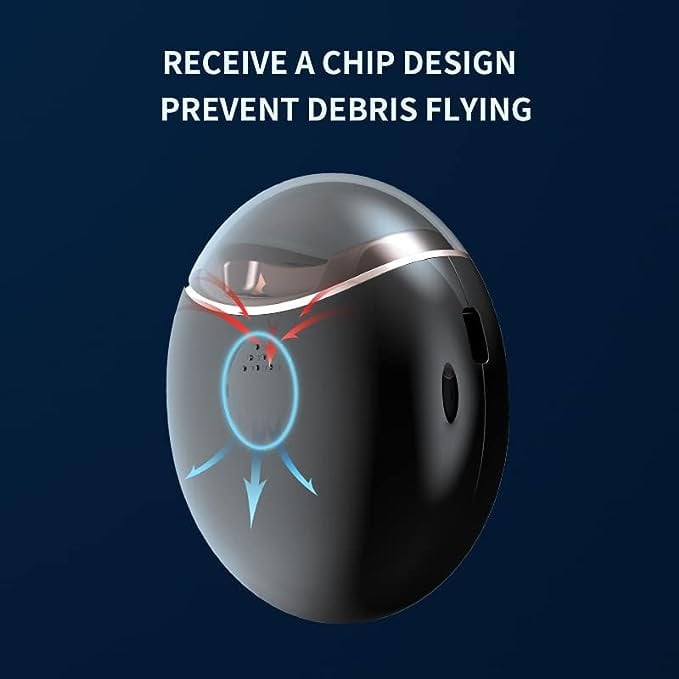 مقص أظافر كهربائي 2 في 1 قابل للشحن USBC بشفرات تنغستن محمول