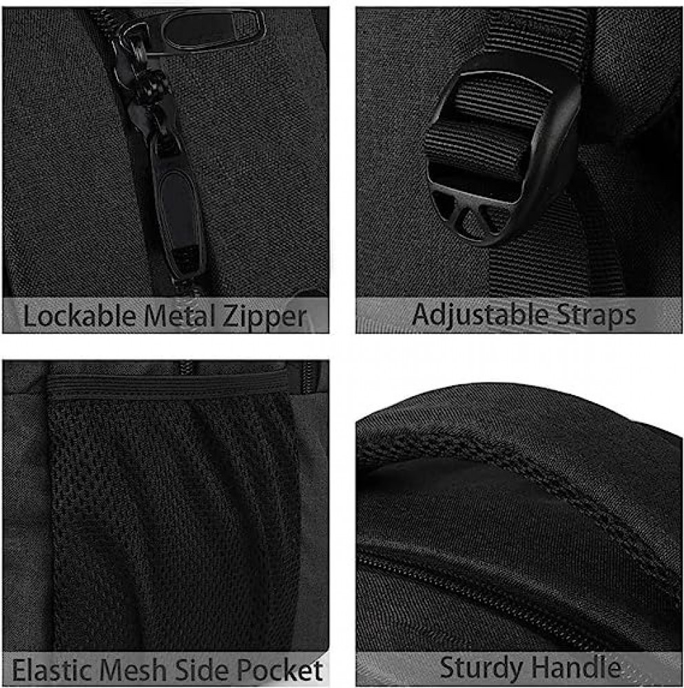 ارلريتش شنطة ظهر للاب توب والعمل والسفر مضادة للسرقة نحيفة ومتينة مع منفذ شحن يو اس بي للجامعة والمدرسة للنساء والرجال تناسب اللابتوب والنوت بوك مقاس 156 انش