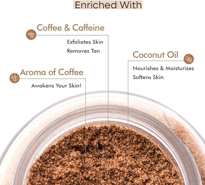 مقشر الجسم بالقهوة من I'm Caffeine لتفتيح ونعومة 100 جرام