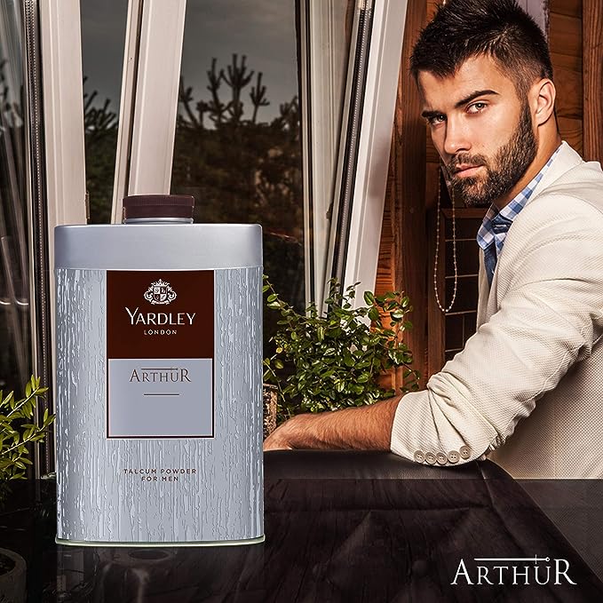 بودرة تالك معطرة للجسم من Yardley London برائحة أرثر 250 جم