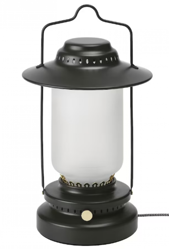 مصباح طاولة LED, خافتة للضوء خارجي/أسود, 35 سم