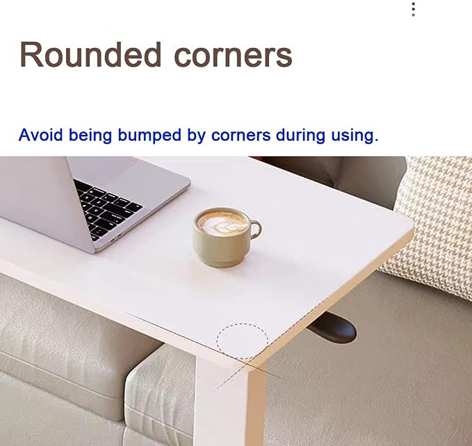 طاولة جانبية على شكل C شولوفس ارتفاع 7090 عجلات مخفية