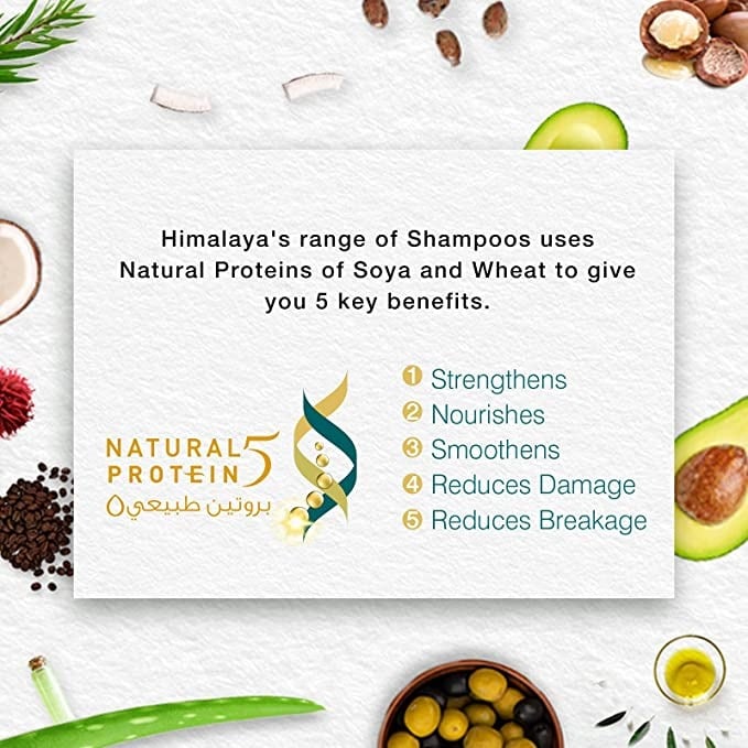 شامبو مهدئ ومرطب مضاد للقشرة من Himalaya بصيغة 2400 مل