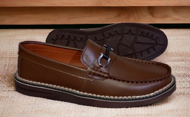 حذاء رجالي طبي MLR جلد طبيعي نعل ممتص تبطين مريح مقاس 41