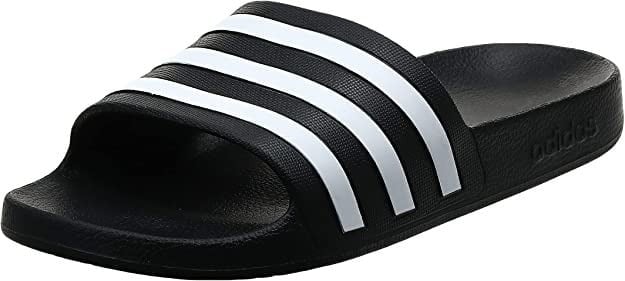 شبشب اديليت اكوا adidas أسود بتبطين Cladfoam وشريط 3 خطوط