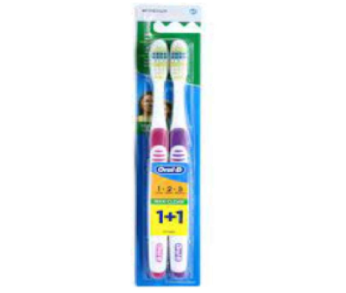 فرشاة أسنان من OralB ماكسي كلين تنظيف عميق وسط 11فرشاة أسنان من OralB ماكسي كلين تنظيف عميق وسط 11