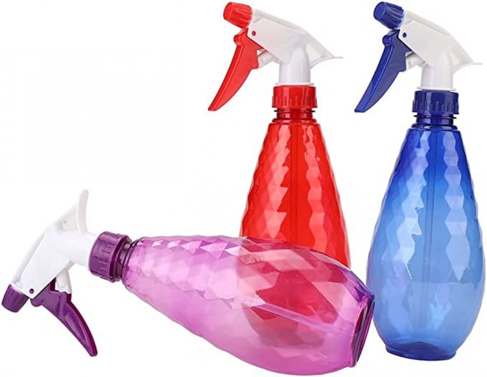 زجاجات رش بلاستيكية مانعة للتسرب قابلة للتعديل 500 مل ×3