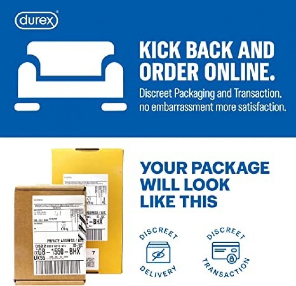 واقي ذكري من Durex ريل فيل غير لاتكس عبوة 10 قطع