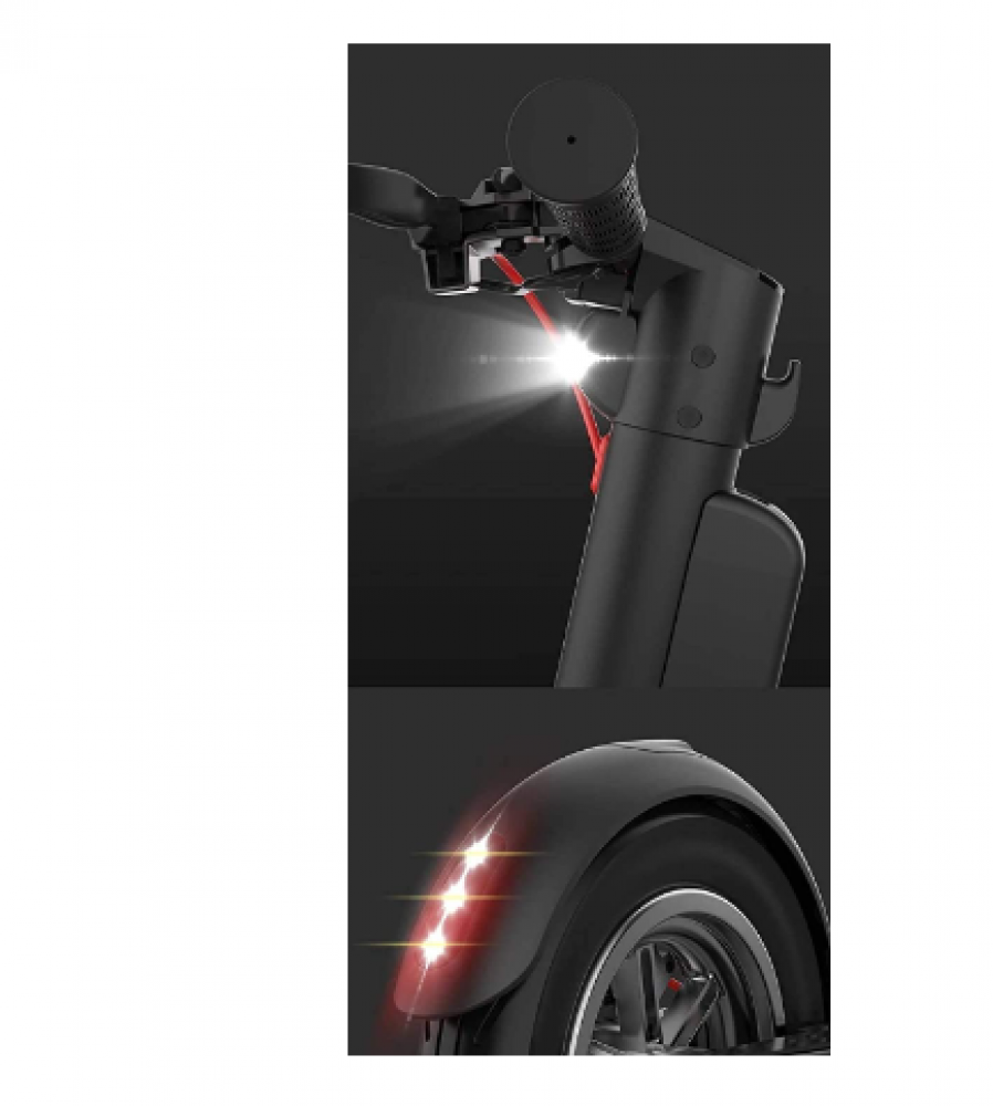 سكوتر ركل M365 برو من كروني مع تطبيق، سكوتر كهربائي 8.5 انش بلون رمادي داكن