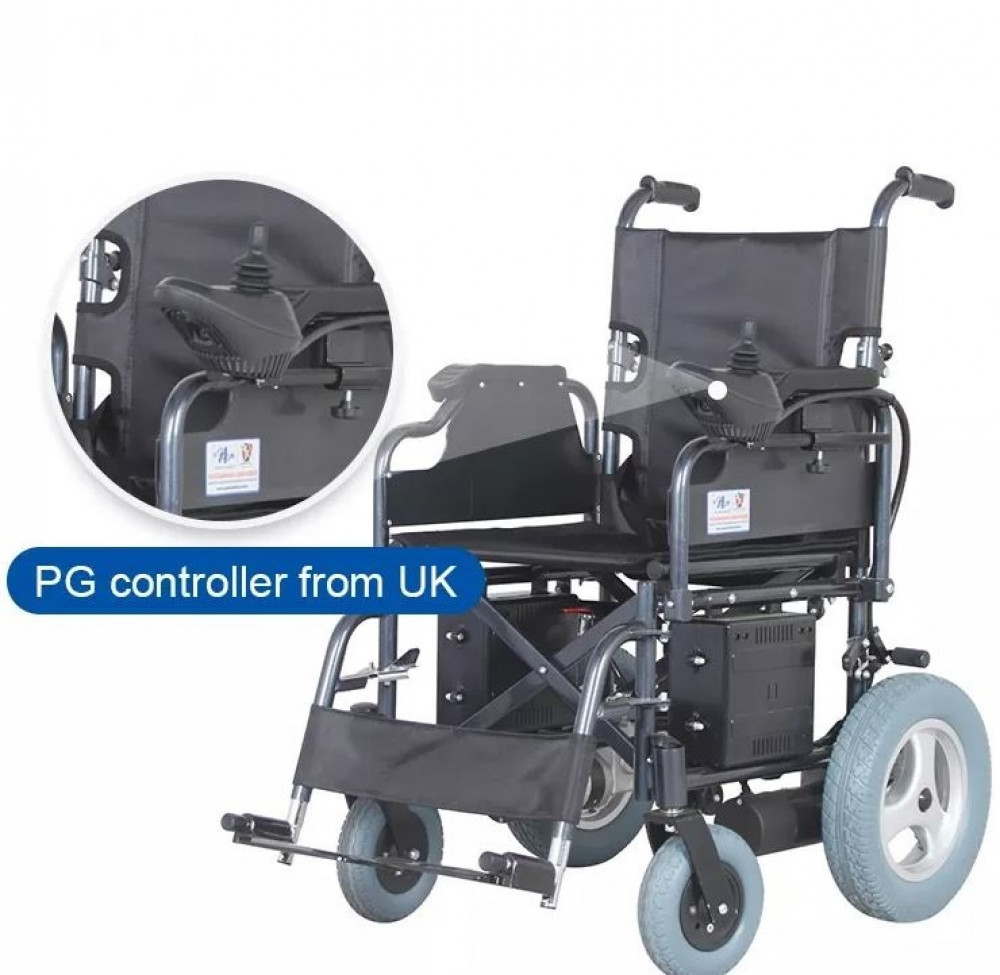 كرسي متحرك كهربائي KY110A مقعد 46 سم مدى 20 كم سعة 110 كجم