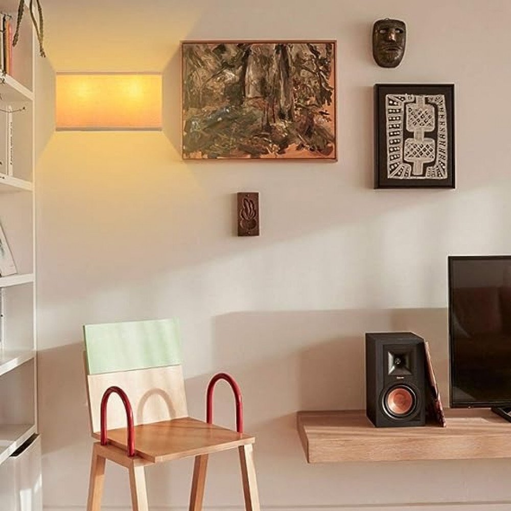 بريمو مصباح حائط ليلي مخفي للاستخدام الداخلي بجانب السرير مصباح فردي بمصباحين صناعي عتيق مع غطاء قماشي مربع للقراءة وغرفة النوم وغرفة المعيشة وغرفة الطعام والفندق