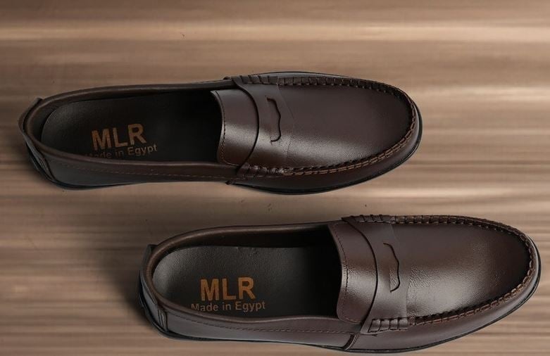 حذاء رجالي طبي MLR-SH88 بني غامق مقاس 42 داعم ومهوي ومبطن