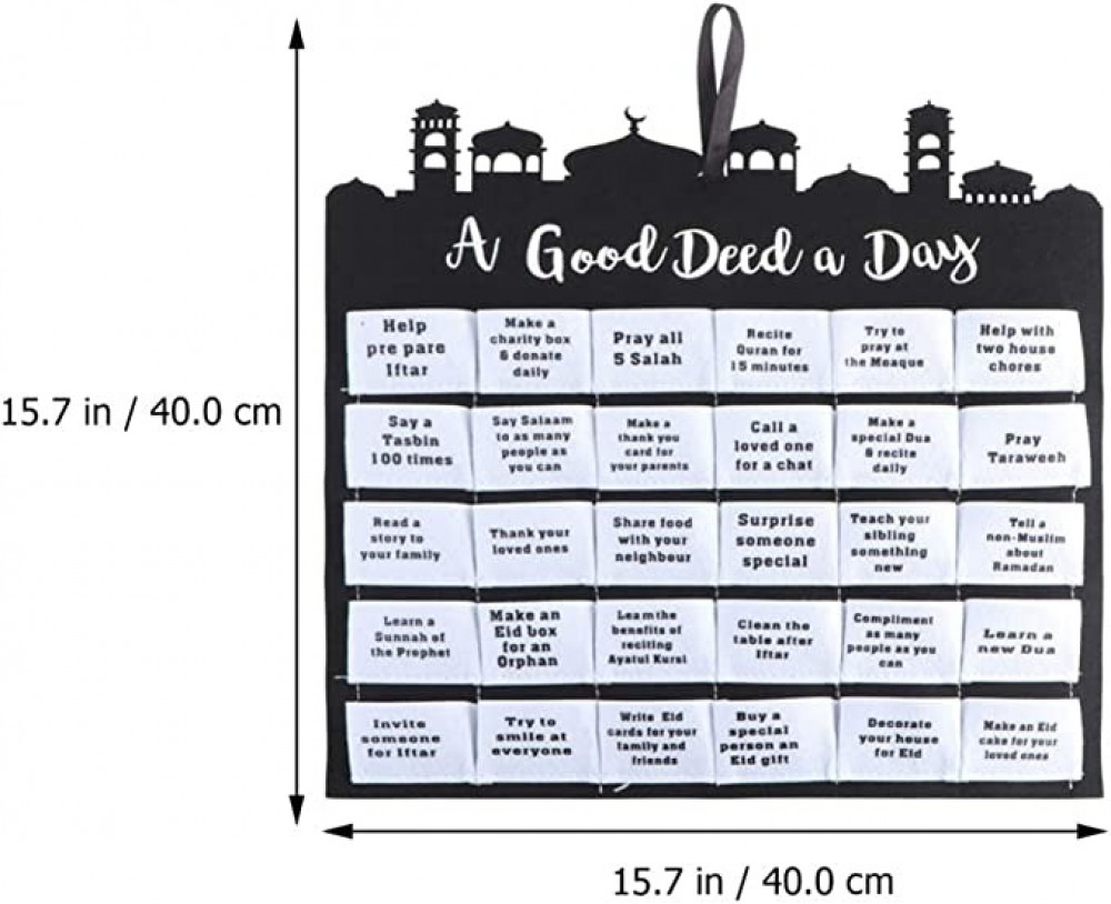تيوكس تقويم رمضان من اللباد بتصميم العد التنازلي للعيد المبارك، تقويم عيد المجيء للاطفال، هدايا العيد وديكورات رمضان