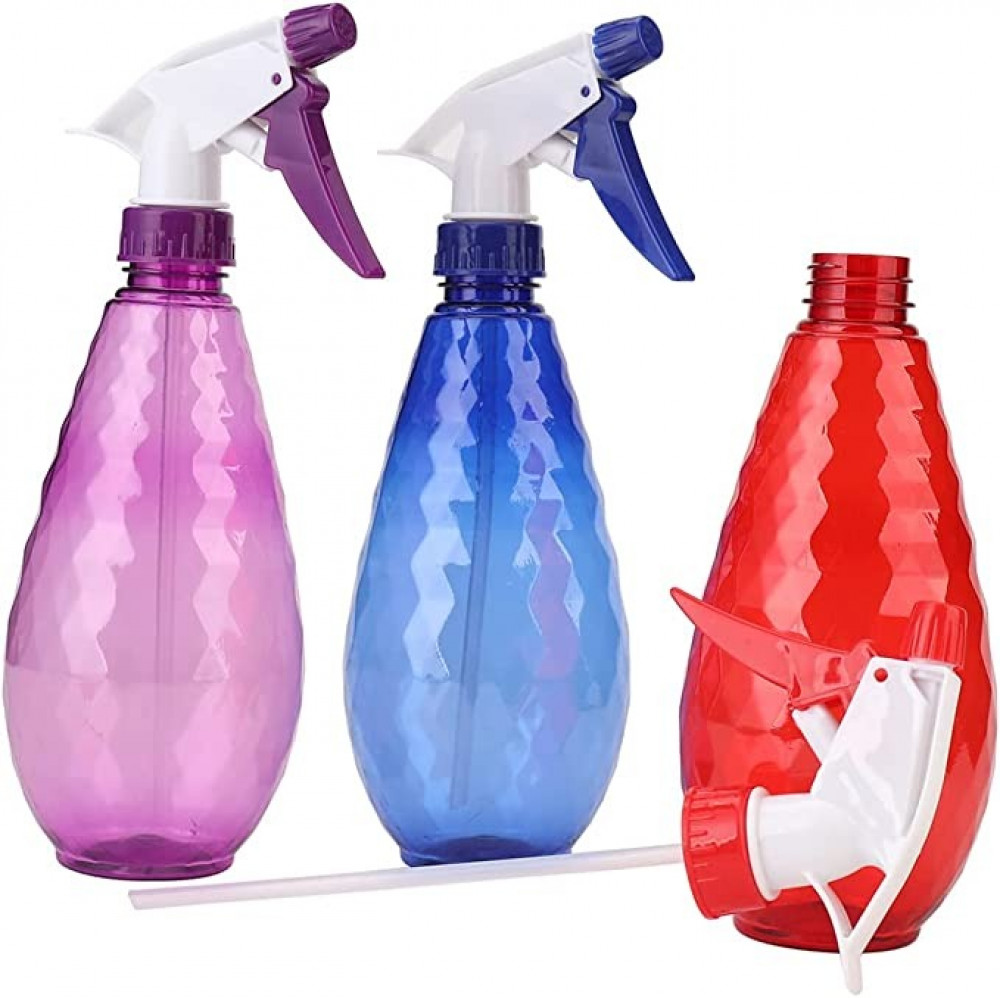 زجاجات رش بلاستيكية مانعة للتسرب قابلة للتعديل 500 مل ×3