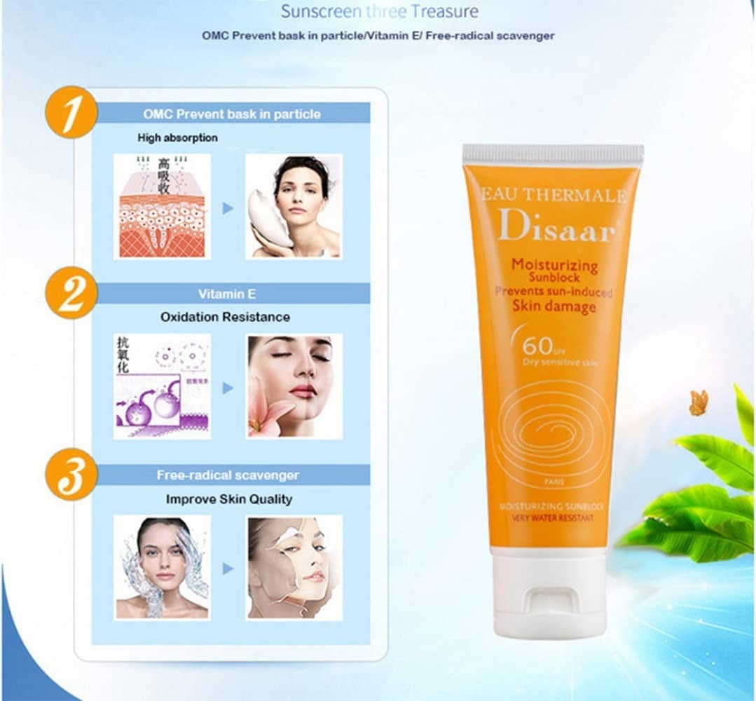 كريم واقي شمس مرطب من Desar (ديسار) بعامل حماية SPF 60 80 مل