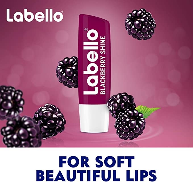 مرطب شفاه بالتوت البري المنعش من Labello بريق ناعم 48 جم