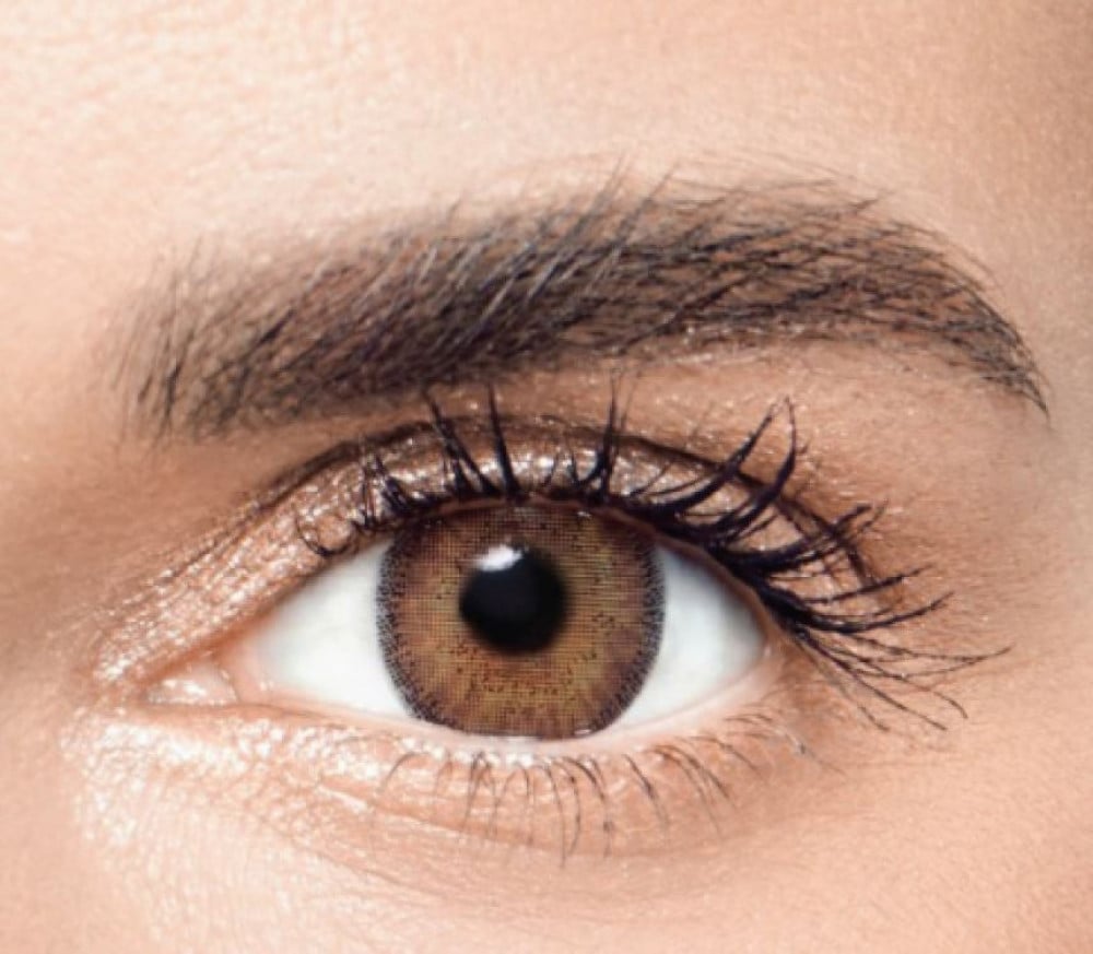 عدسات لاصقة يومية من انستازيا بلون هوني مريحة زوج واحد