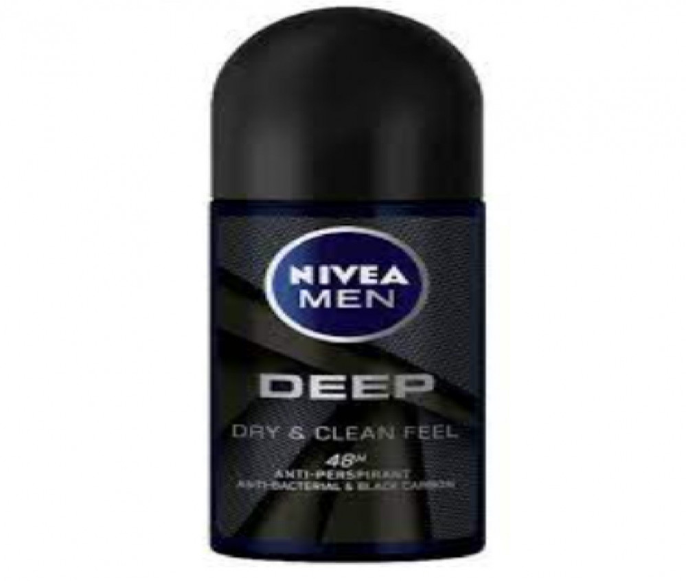 مزيل عرق رول من NIVEA MEN بكربون أسود وحماية 48 ساعة 52 غرام