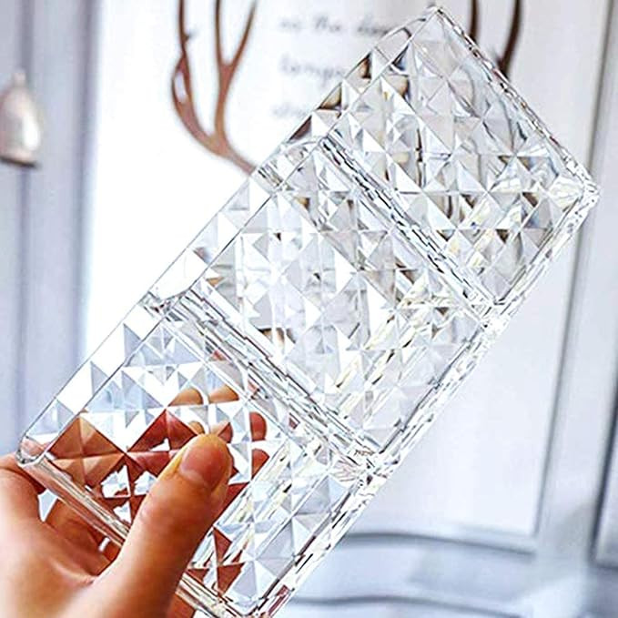 منظم فرش المكياج من سنير أكريليك شفاف 19 x 6 x 8 سم