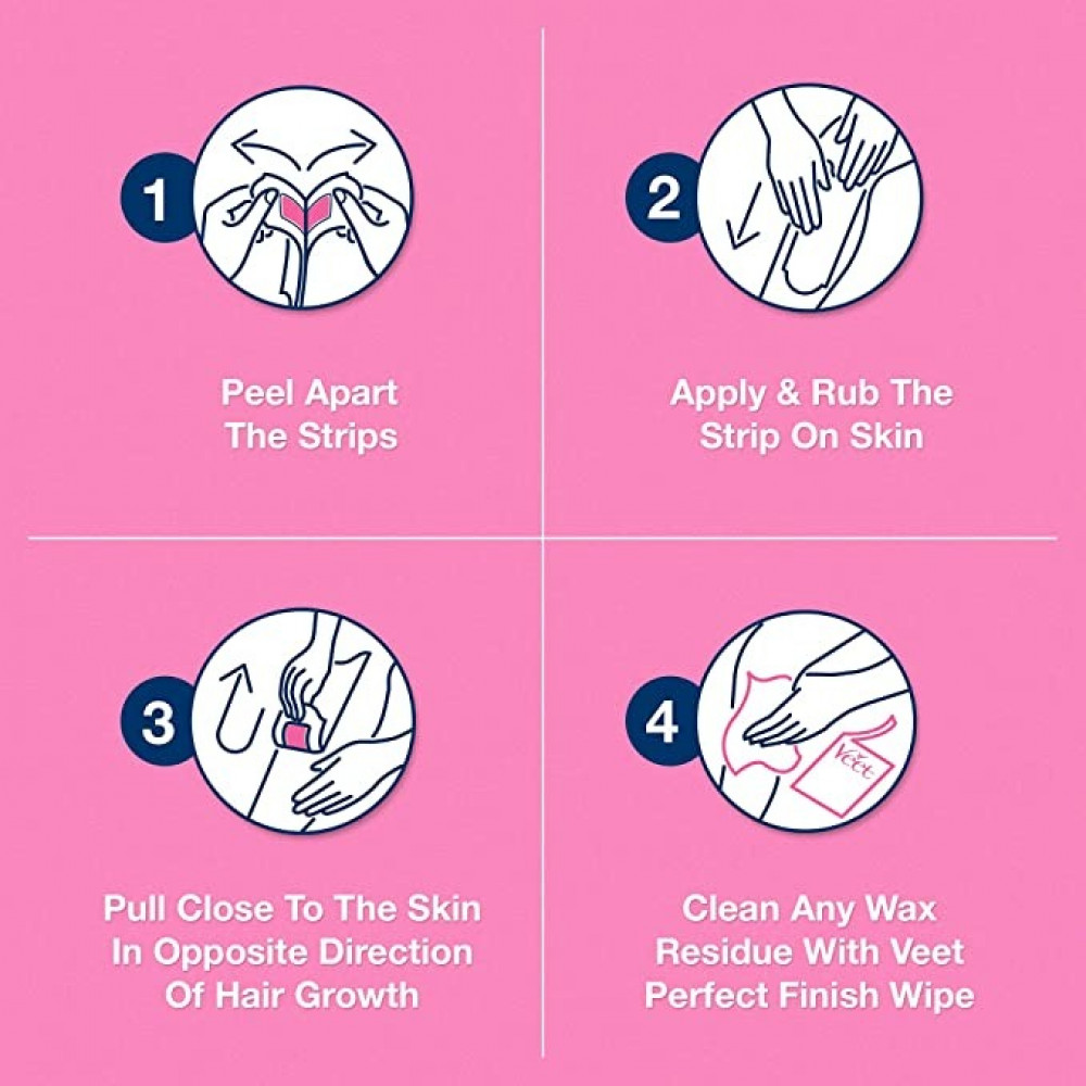 شمع نزع الشعر من Veet (فيت) للبشرة العادية بزبدة الشيا 20 شريط
