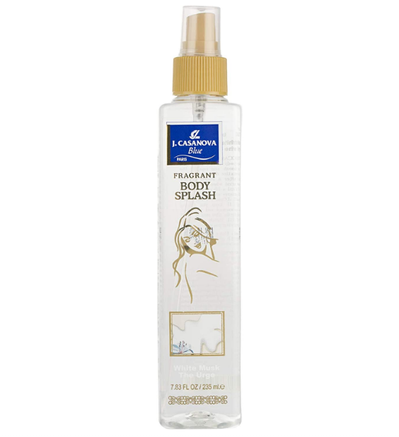 بخاخ معطر للجسم من Jكاسانوفا Blue برائحة المسك الأبيض 235 مل
