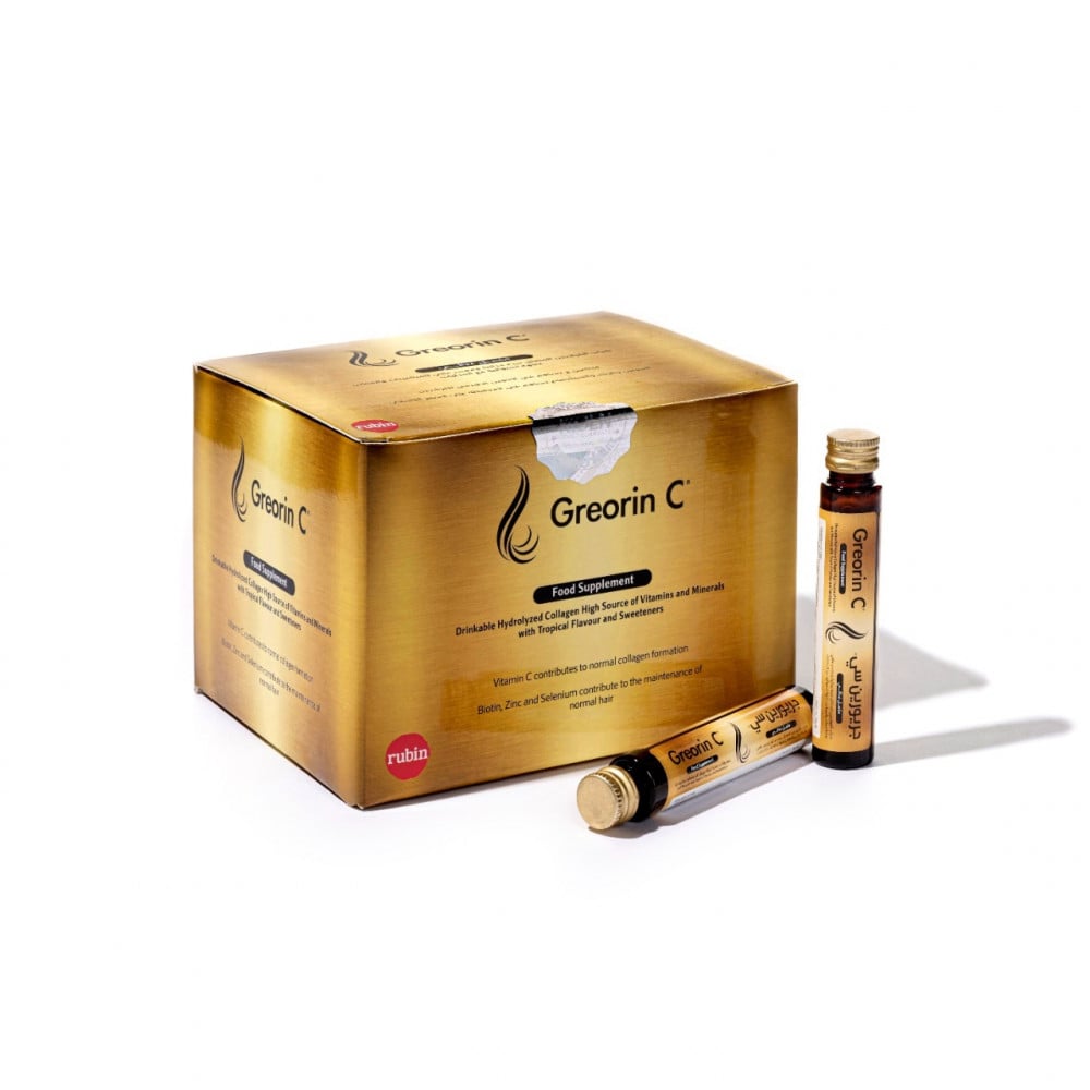 مكمل غذائي للشعر من Greorin بالكولاجين والبيوتين 3025 مل