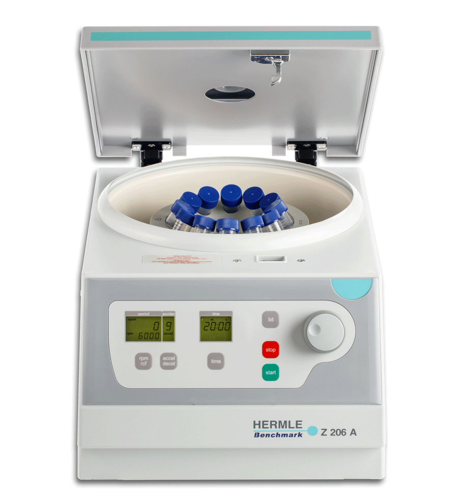جهاز طرد مركزي مدمج Hermle Z 206 A Compact تصميم مدمج تشغيل مستقر