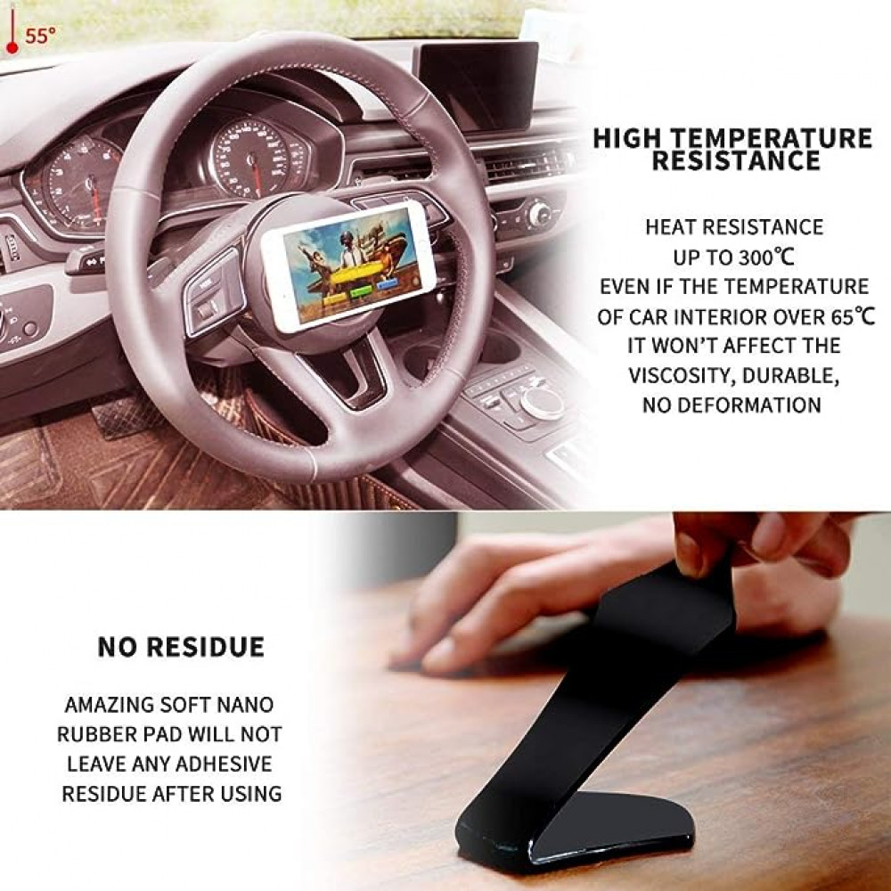 وسائد جل لاصقة متعددة الوظائف مضادة للانزلاق لحمل الجوالات من فلوريش لاما تستخدم في السيارة والمكتب والمنزل 5 قطع