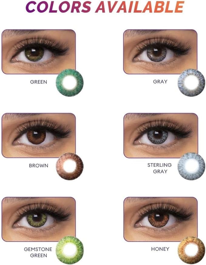 عدسات لاصقة شهرية فريش لوك بني بتقنية 3 في 1 زوج واحد