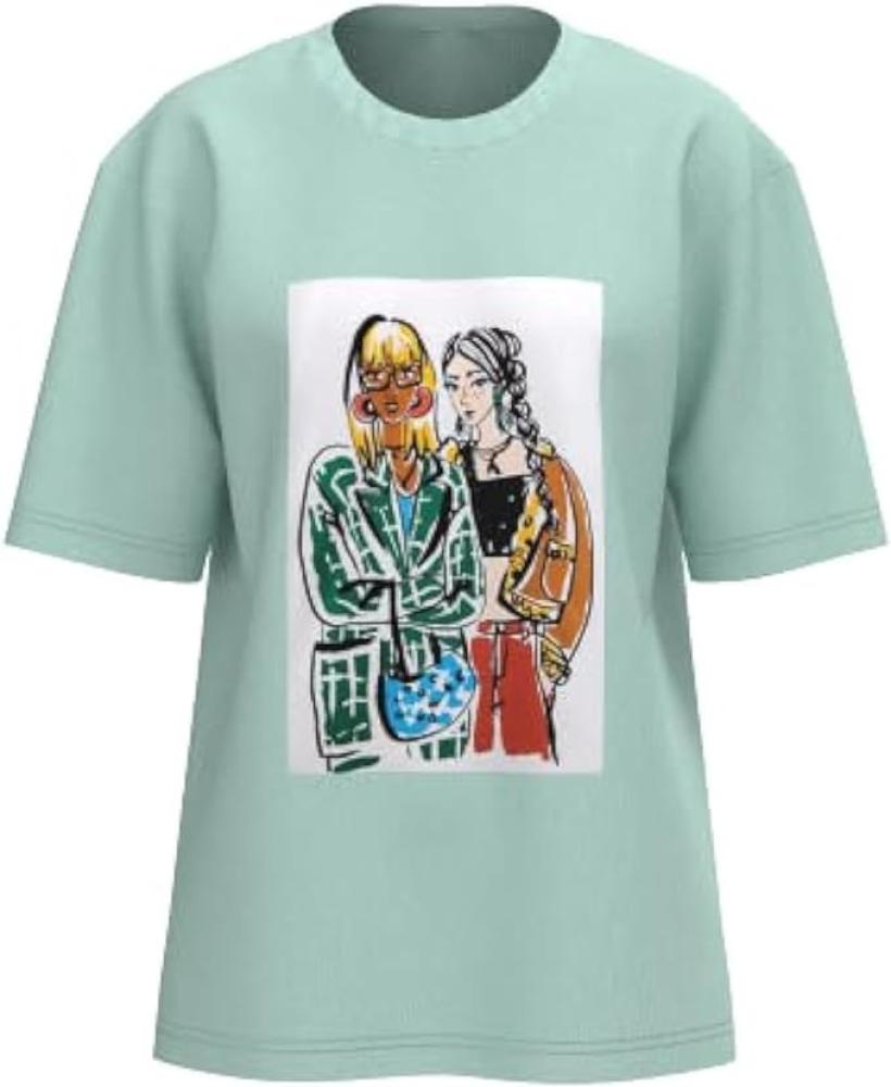 تي شيرت مقاس كبير اوفر سايز نسائي - أخضر