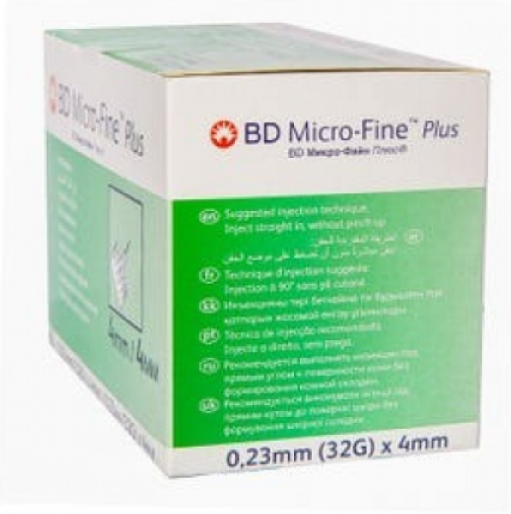 إبر قلم أنسولين مايكرو فاين بلص 4 مم 32G EasyFlow 100 حبة