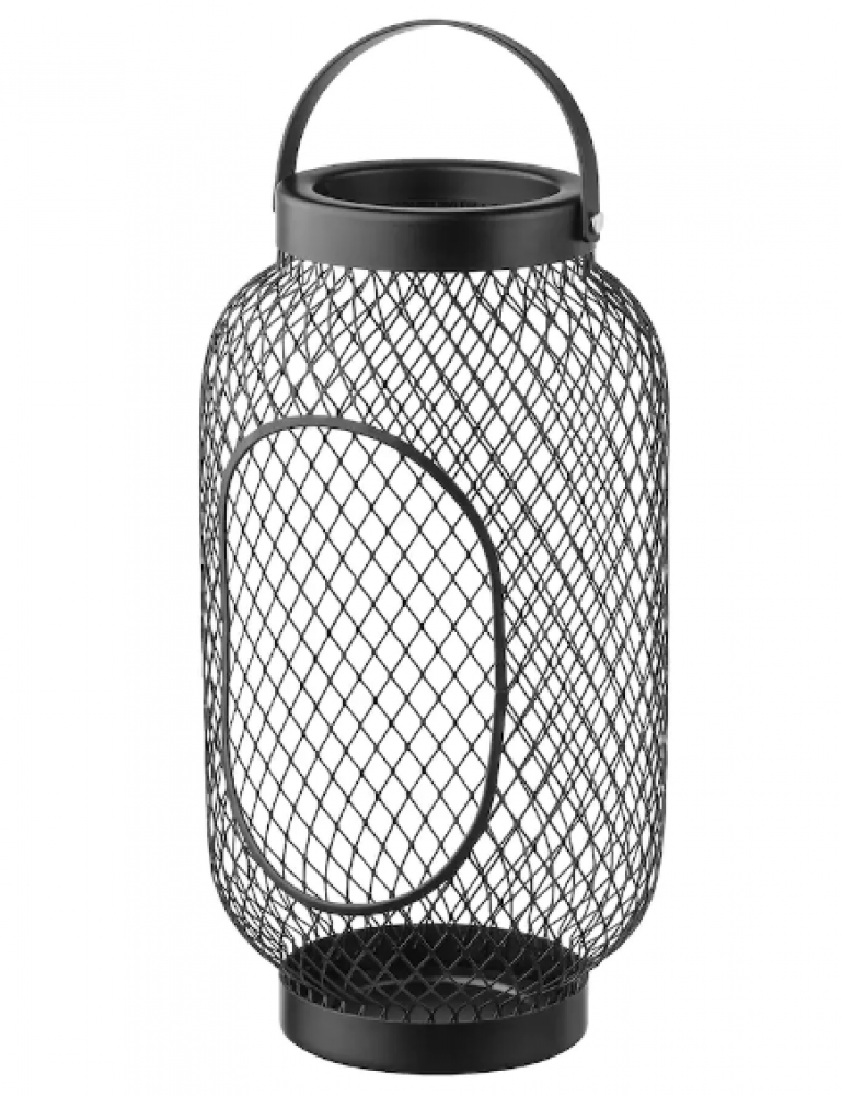 حامل شمعة أسود 36 سم