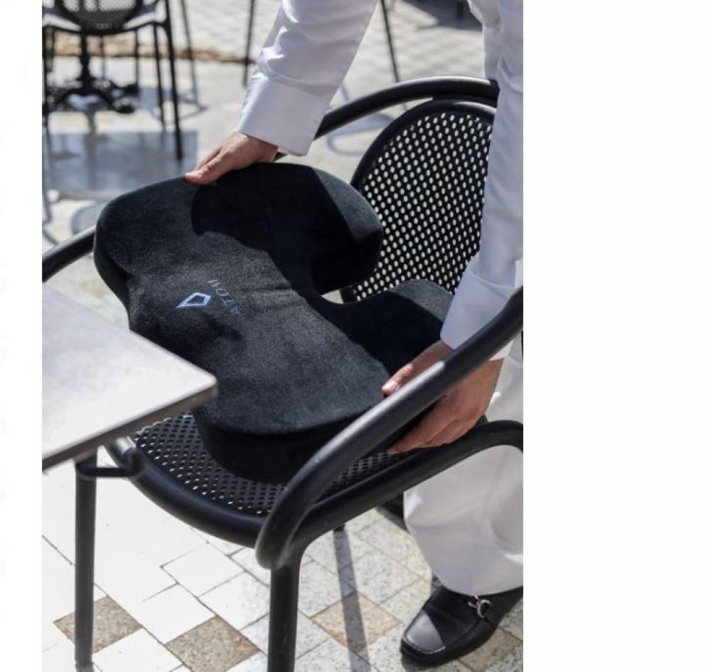 وسادة مقعد من iTom بميموري فوم لدعم أسفل الظهر 43x36x5 سم