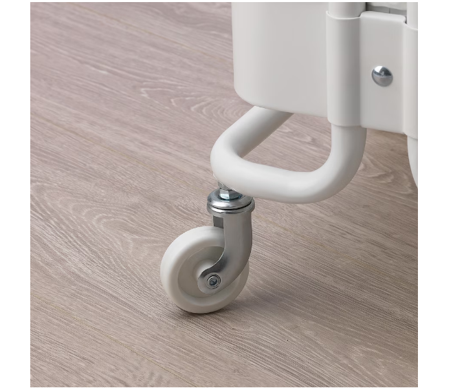 عربة RÅSHULT من IKEA ثلاثية الرفوف قابلة للتعديل 28x38x65 سم