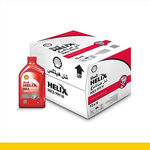 زيت محرك من شل Shell هيليكس HX3 لزوجة 20W50 1 لتر12